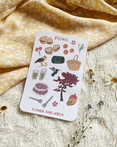 picnic sticker sheet